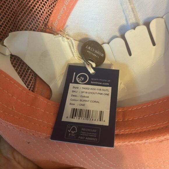 tentree Coral Mesh Trucker Hat OS (4420) NWT - Picture 5 of 5